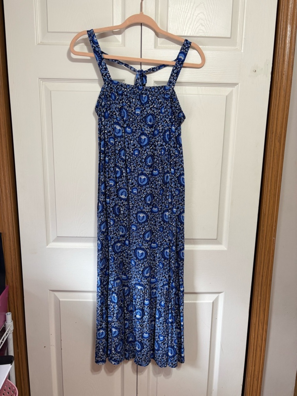 Old Navy Blue Floral Maxi Dress